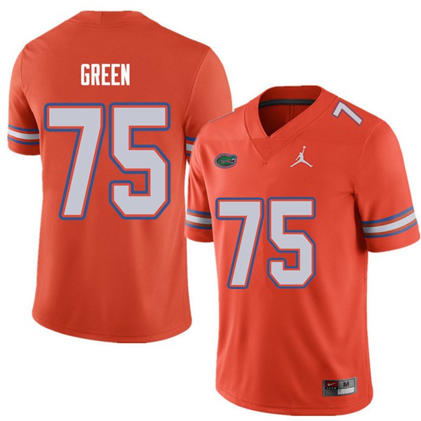 Jordan Brand Men #75 Chaz Green Florida Gators College Football Jersey Orange